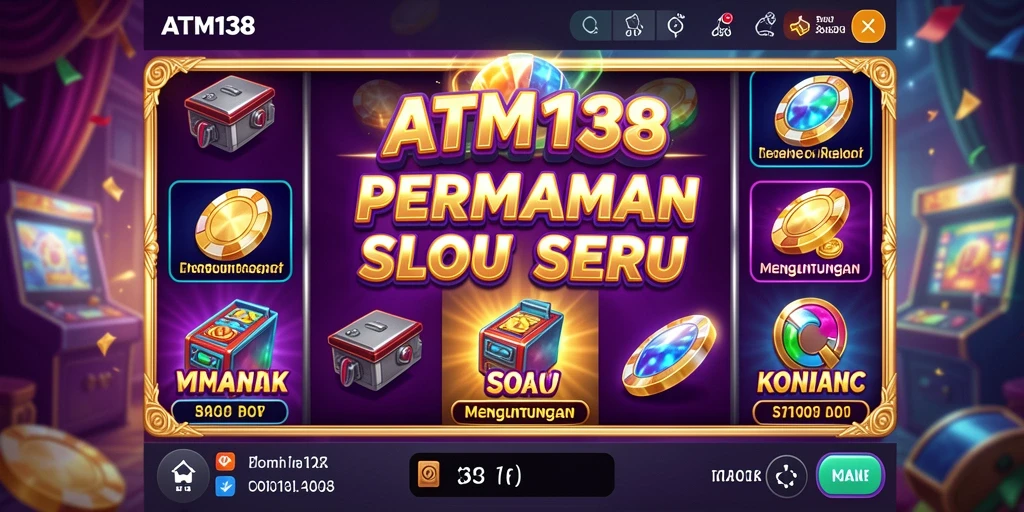 Tampilan gameplay Slot yang mendebarkan di ATM138.