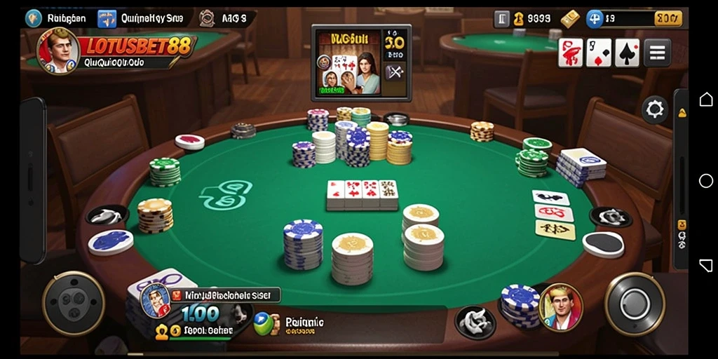 Tampilan gameplay LOTUSBET88 yang menarik dan seru saat bermain QiuQiu.