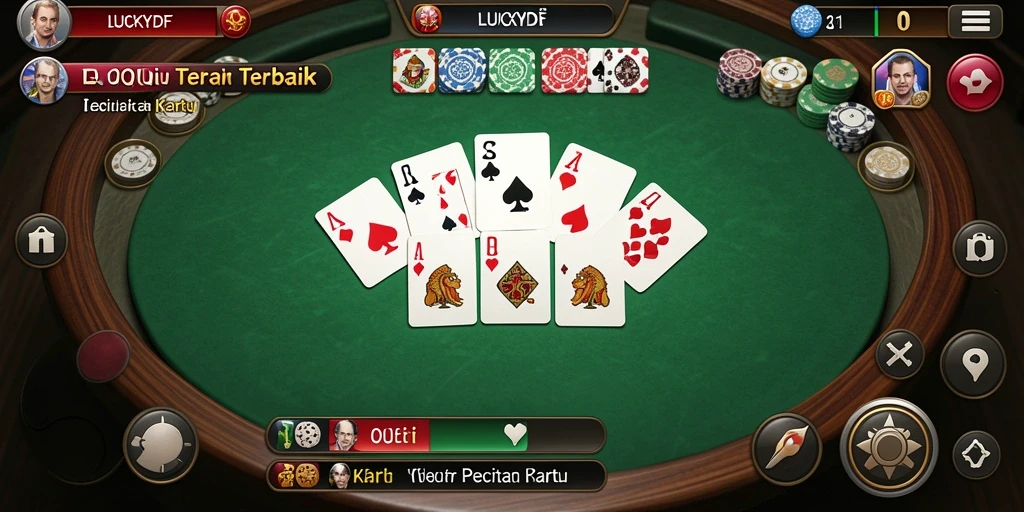 Screenshot gameplay menarik dari LUCKYDF yang penuh aksi QiuQiu.