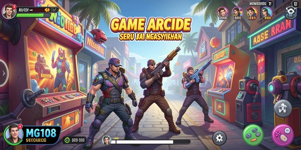 Tampilan gameplay MG108 yang mendebarkan dan penuh warna.