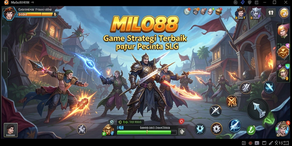 Tampilan gameplay seru dari MILO88 yang penuh strategi.
