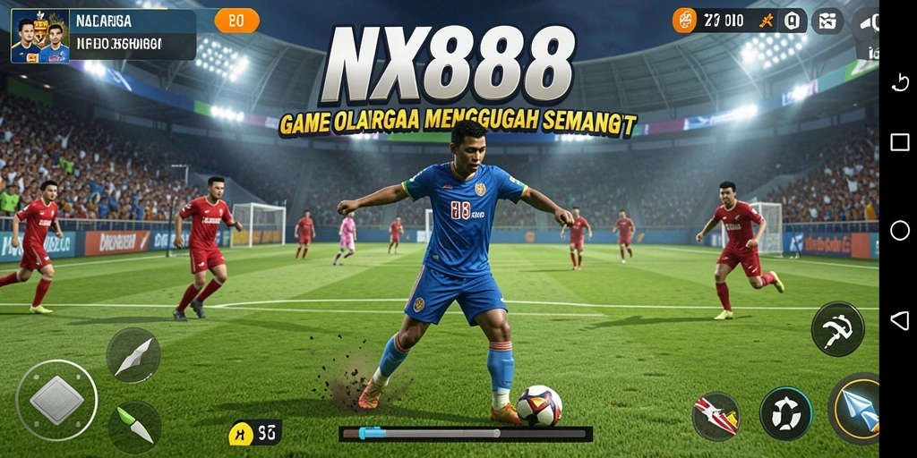 Tampilan menarik gameplay NX888 dalam aksi olahraga.
