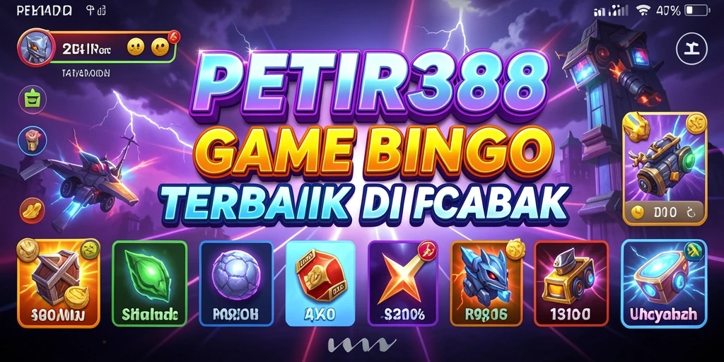 Tampilan gameplay menarik dari PETIR388 dengan pemain bersaing dalam Bingo.