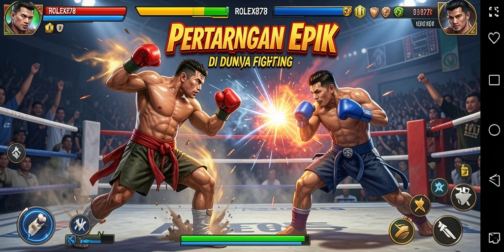 Tampilan gameplay ROLEX878 yang menegangkan dan penuh aksi.